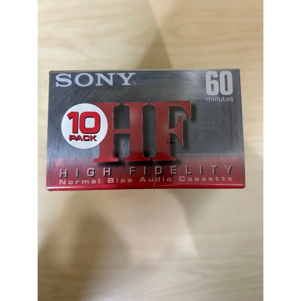 Sony HF 60 High Fidelity Normal Bias Type I Audio Cassette Tapes 10 Pack C-60HFC